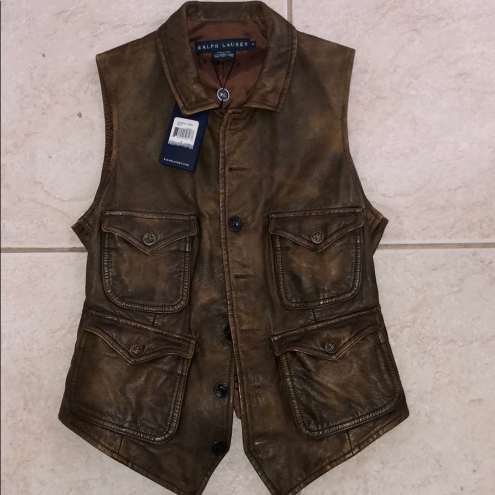 Ralph Lauren Leather Vest